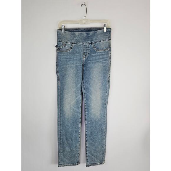 Rock & Republic Jeans Size 6 Blue Denim RX Fever Pull Up Light Wash Straight Leg - Picture 1 of 11